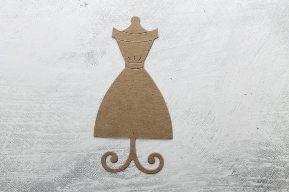 dress form die cut Dress Form Bare chipboard die cuts [small or large]