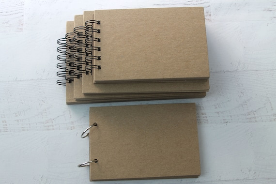 6 Chipboard Album-square Scrapbook-small Photo Album Blank Book-choose Wire  or Ring Binding 