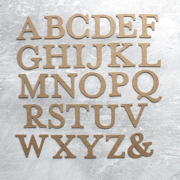 Chipboard Letters Etsy
