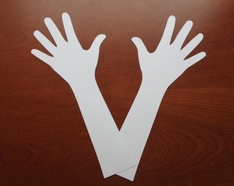 Arm Die cuts - Arms & Hands 4 3/4"w x 10 3/4"h - Pastels, Primary, Neutral, Brights, White, Brown Available++