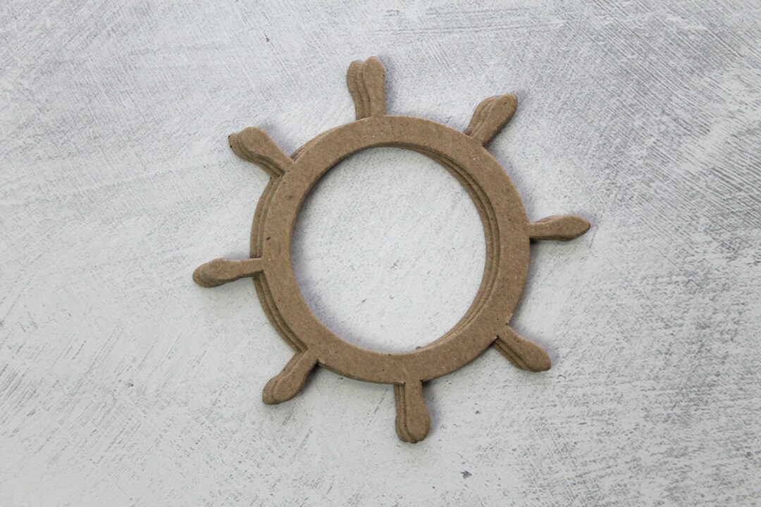 3 Ship Wheel Frame Bare Chipboard Nautical Frame Sailing Etsy