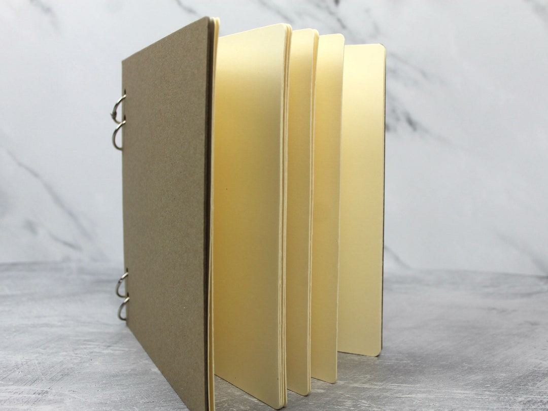6 Chipboard Album-square Scrapbook-small Photo Album Blank Book-choose Wire  or Ring Binding 