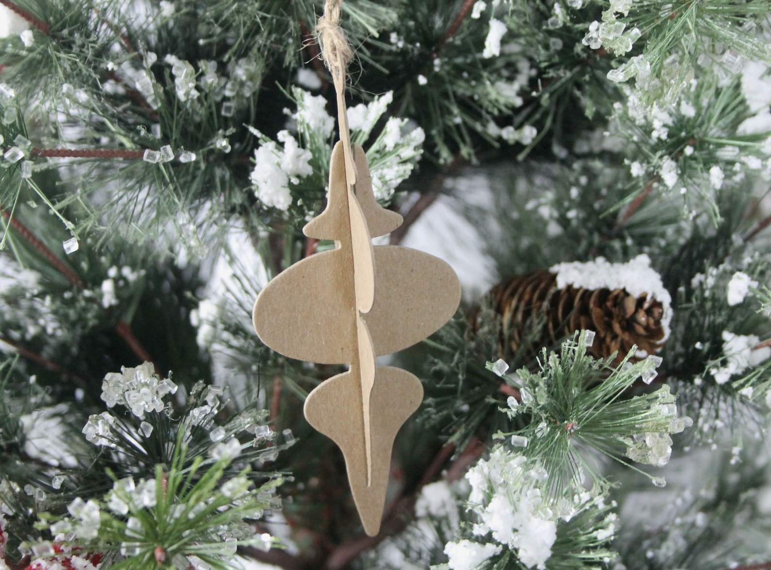 3D Chipboard Christmas Ornaments Choose Quantity Easy Etsy