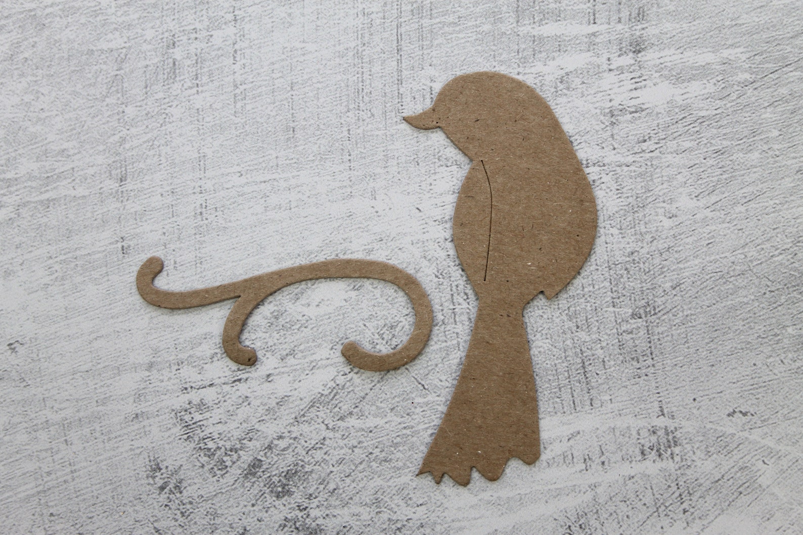 4 Bare Chipboard Birds With Branches to Perch On | Etsy