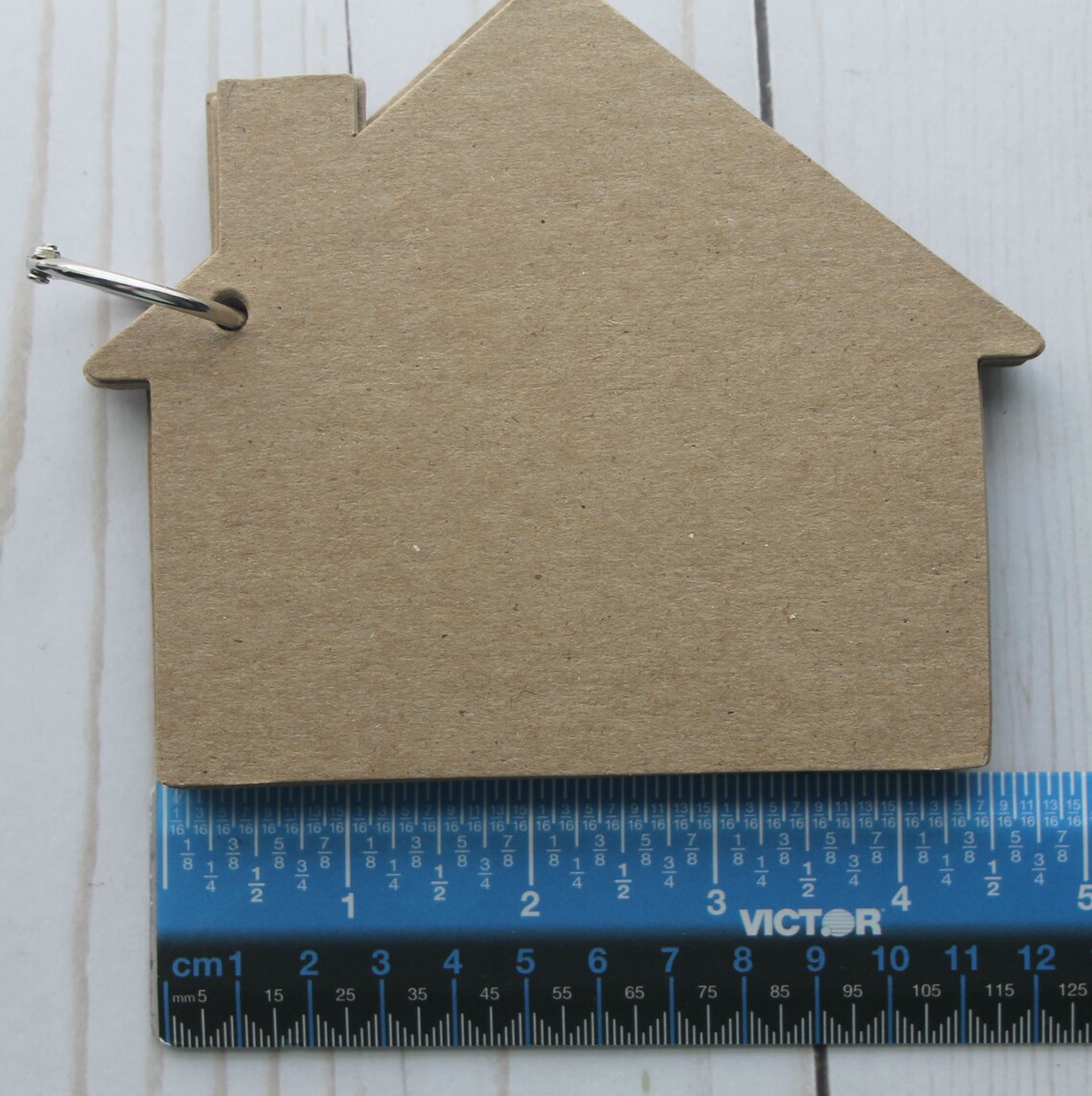 10 page Bare Chipboard die cut House Album bound with bookring Etsy