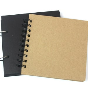 6&quot; Chipboard Album-Square Scrapbook-Small Photo Album- Blank Book-Choose wire or ring binding