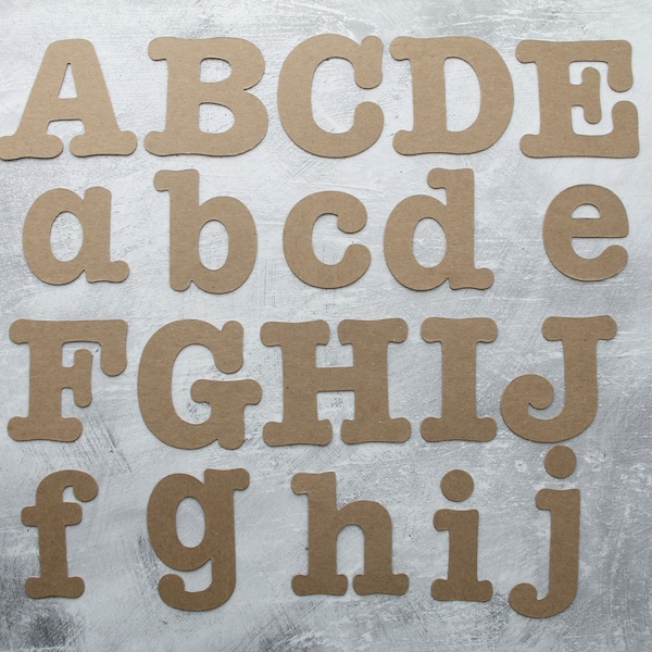 Chipboard Letters Etsy