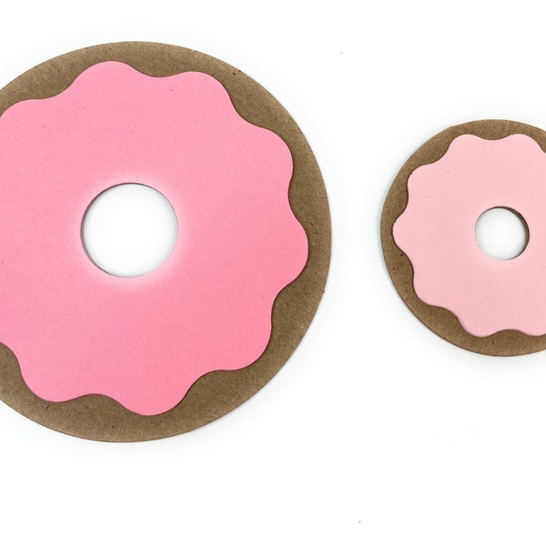 Donut Kid's Craft - Cardboard & Paper circle die cuts - Summer Camp Craft - Choose 2 1/2" or 4 1/4" size