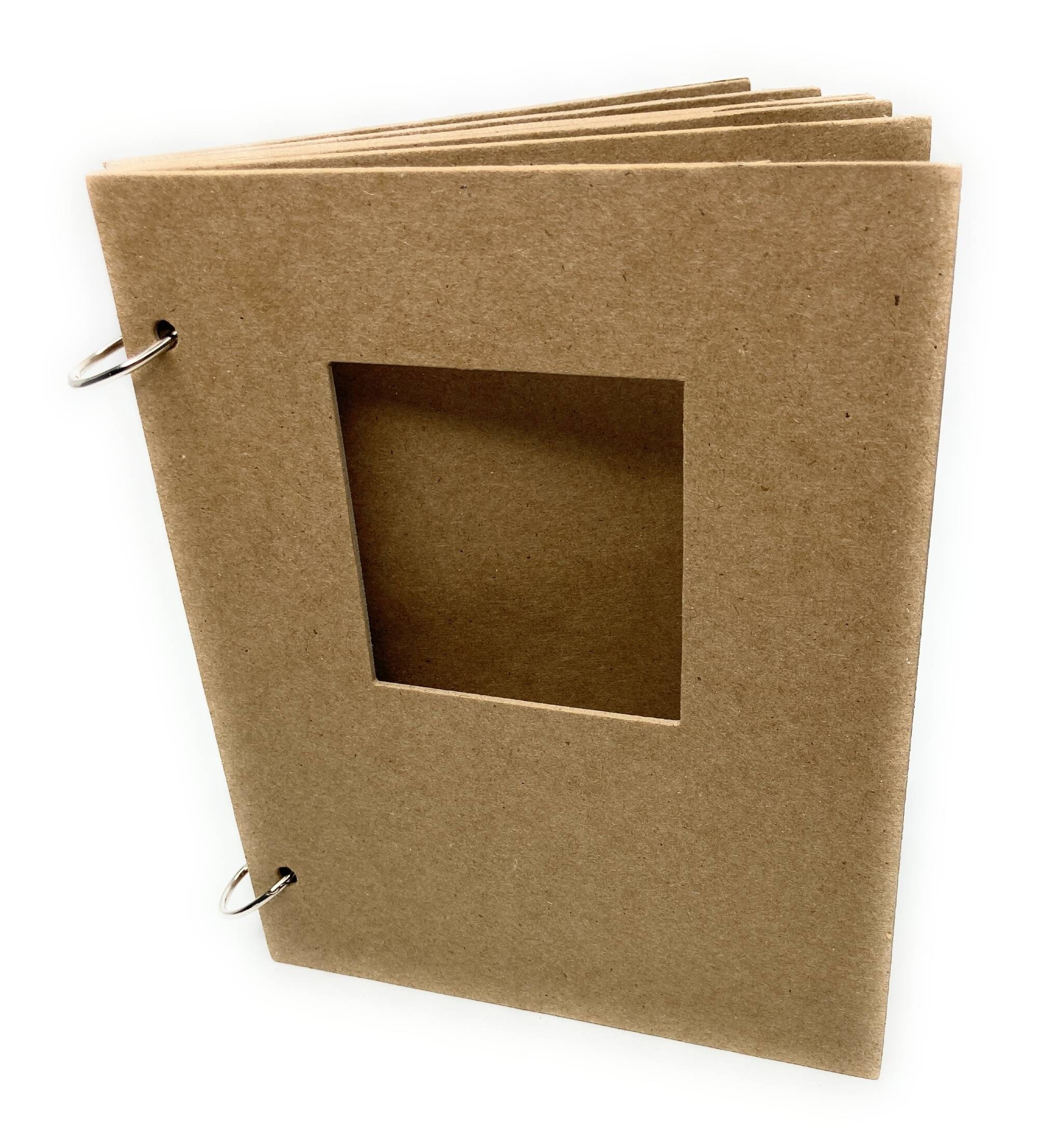 Buy 4 1/2 Mini Album-blank Scrapbook-10 Pages or More Bare Chipboard  Book-wire Binding or Rings Online in India 