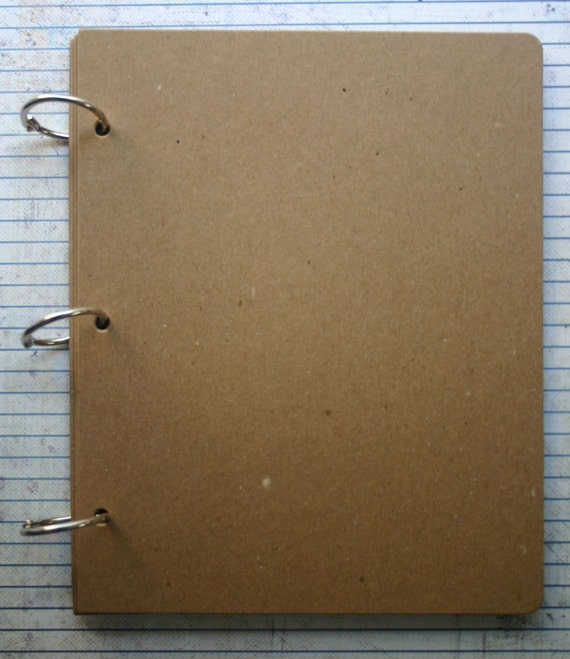 Chipboard die cut Album w/covers plain file folder style Etsy