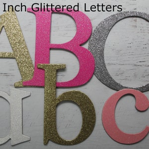 23.5” INDIVIDUAL LUCKY GUY GOLD CHUNKY GLITTER LETTERS