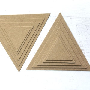 Bare Chipboard Triangles - Choose From 5 Sizes - Choose Thin or Thick ...