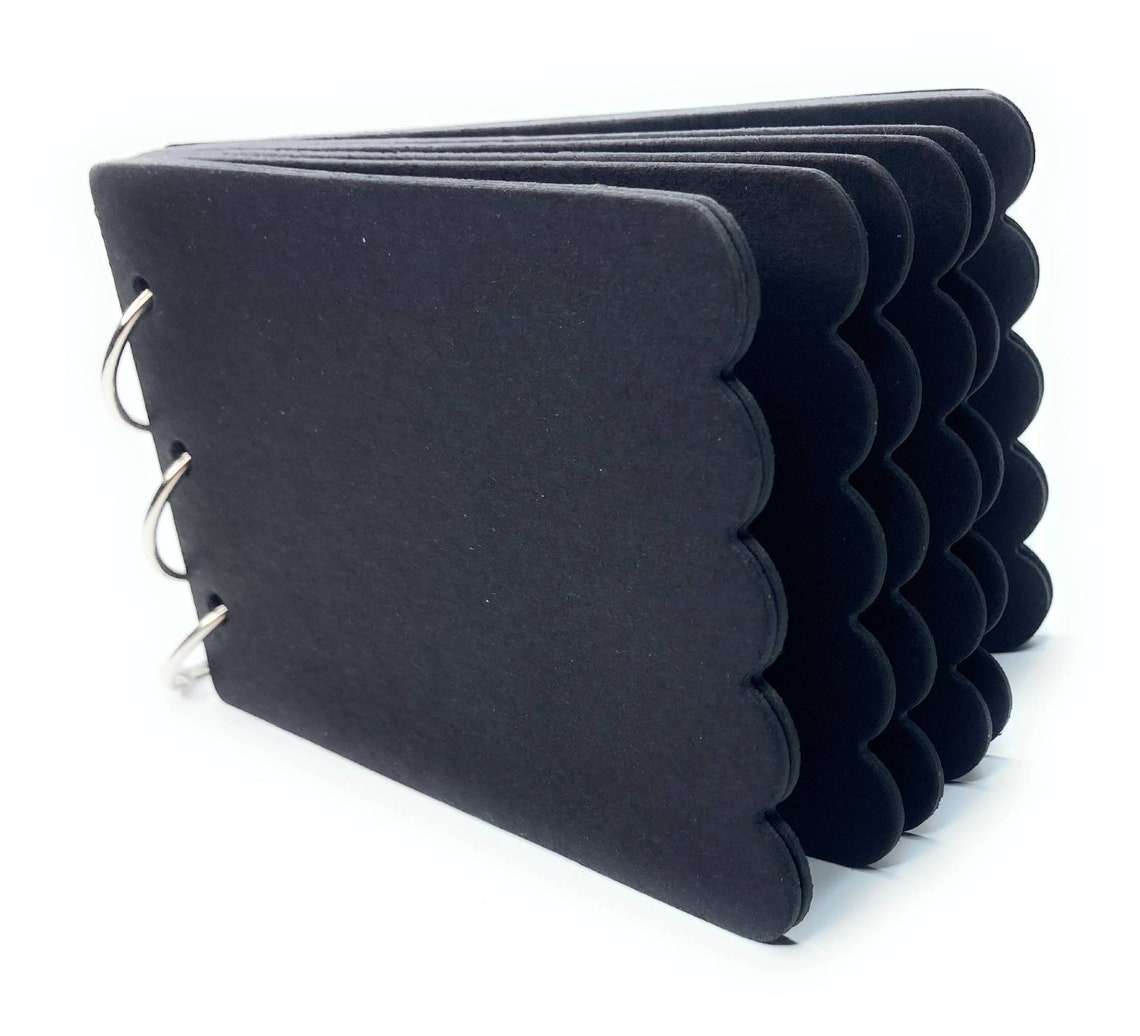 Small Scrapbook Albumblank Chipboard Albummini Bookblack Etsy