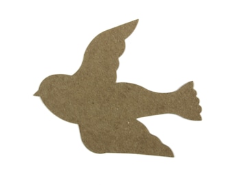 3 Soaring Bird || Bare Chipboard Large Soaring Bird Die cuts 5 1/4" w x 4 1/4" h
