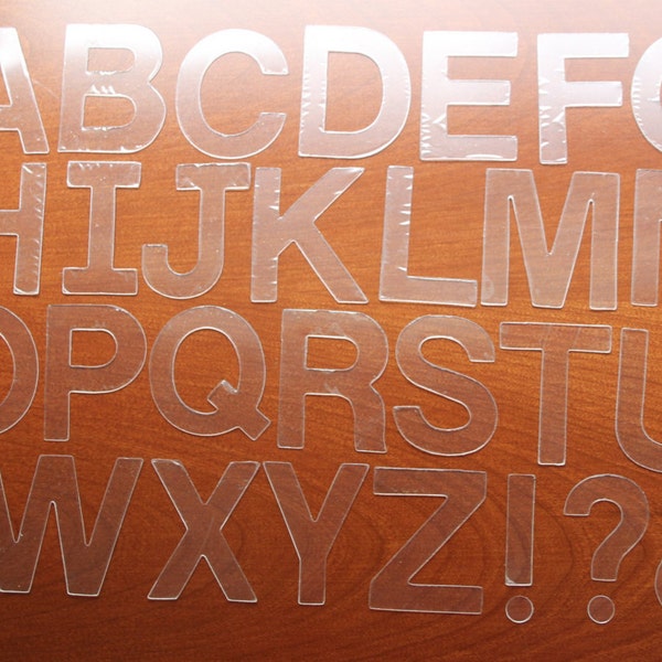 2" Acrylic Alphabet - Block Font uppercase, lowercase or numbers - Acrylic letter die cuts - Alphabet Cut Outs