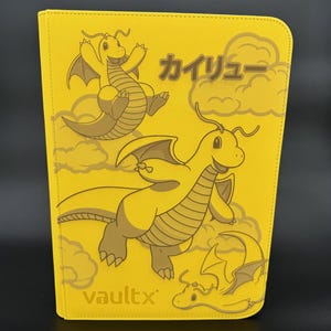 dragonite card binder Pokemon Dragonite Vault X Binder (9 Pocket, 360 Side-loading Slots)