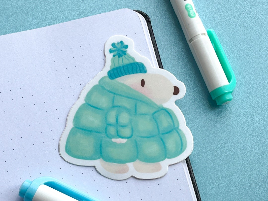 Snoopy Puffer Jacket Sticker Waterproof Matte Vinyl 3 Sticker - Etsy