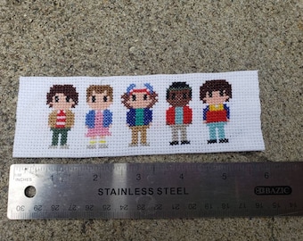 Stranger Things The Party Cross Stitch Bookmark
