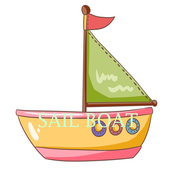 Digitale Clipart 12 Boote Segelschiff Piratenschiff Marine Etsy