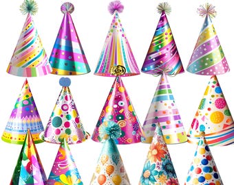Party Hats Birthday New Years Eve  Commercial Use