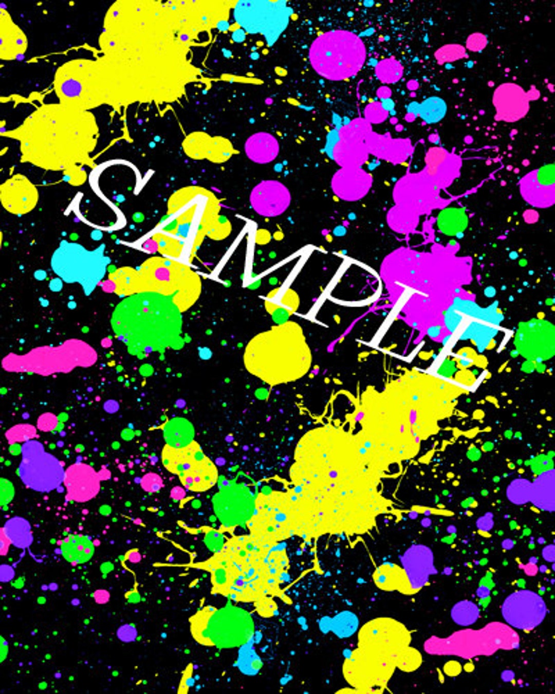 Bright Neon, Paint Splatter, Paintball, Paint Splash, Scrapbooking