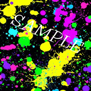 Bright Neon, Paint Splatter, Paintball, Paint Splash, Scrapbooking,  Digital Scrap Paper