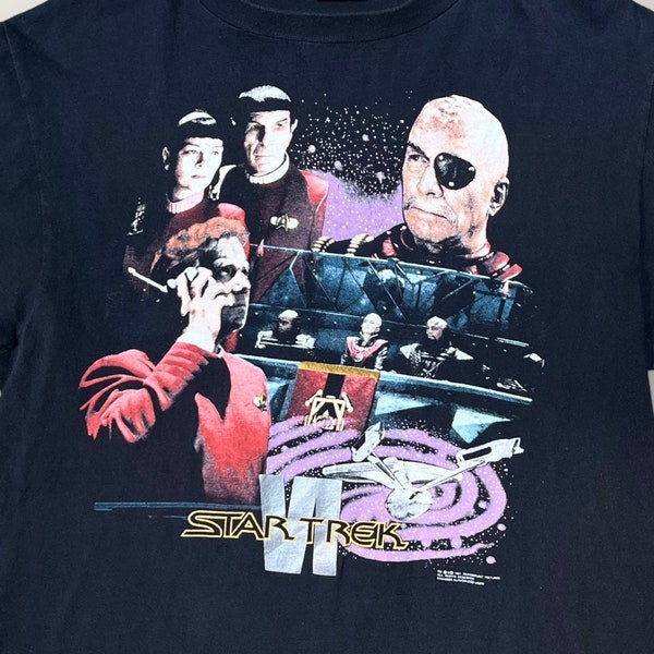 Vintage Star Trek 1991 Undiscovered Country Tee - Vintage T-shirt - Star Trek Printed T-shirt