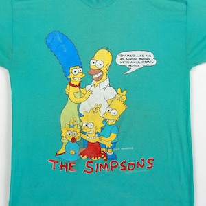 The Simpsons Family Portrait 1990 Vintage Graphic Tee