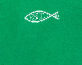 Pisces Kelly Green 1986 Astrology Fish T-shirt