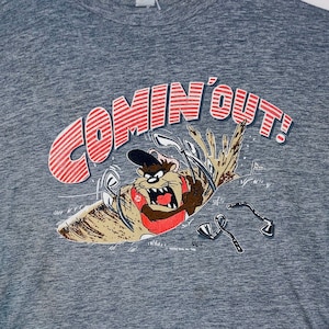 Vintage Tasmanian Devil Tee size Large 1988 image 1