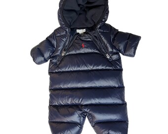 Kids Polo Ralph Lauren Newborn Winter Puffer Onesie | Baby Ralph Lauren Lined Winter Puffer Onesie