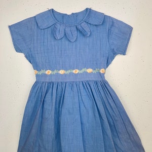 1950's Kids Party Dress With Petal Collar - Etsy