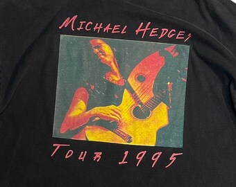 1995 Micheal Hedges Spring Tour T-Shirt | Vintage Micheal Hedges Graphic Tee