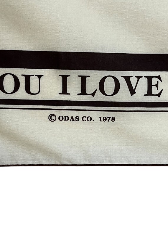 1978 Odas Tan & Brown I Love You Sign Language Ba… - image 4