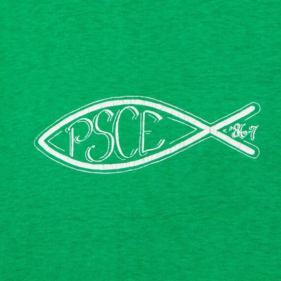 Pisces Kelly Green 1986 Astrology Fish T-shirt - image 2