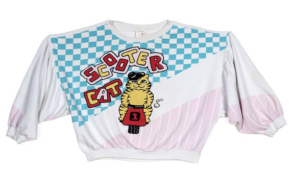 Scooter Cat Batwing Top M/L - image 1