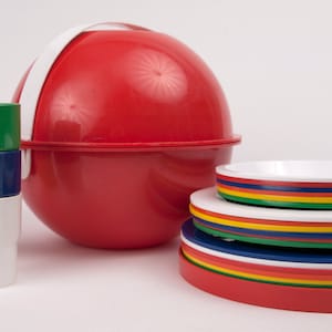 Vintage Picnic Set | Portable Picnic Bowl, Plate, and Cup Set | 24 Piece Set
