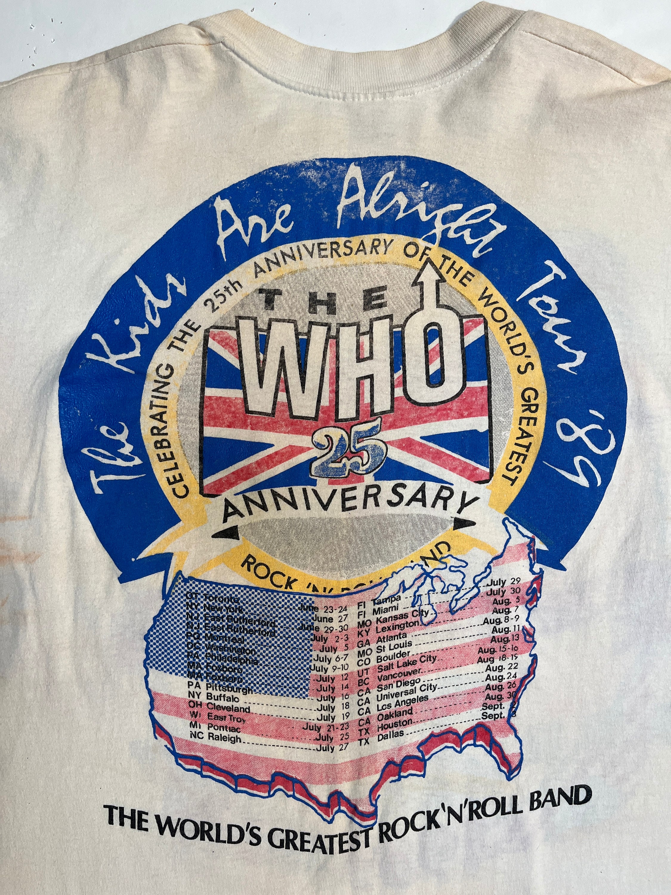 1989 the WHO the Kids Are Alright Tour T-shirt | Vintage