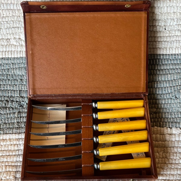 Leather Steak Knife Case Etsy