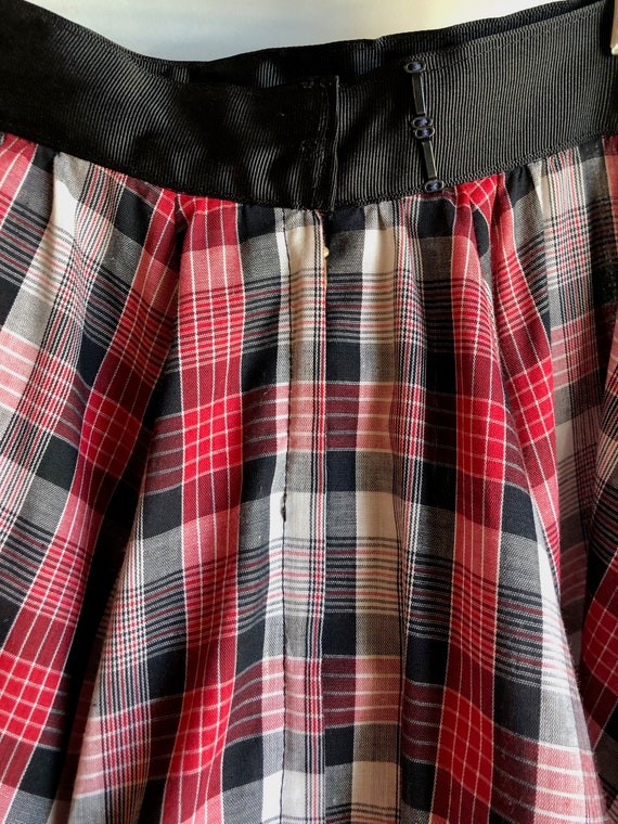 Plaid Petticoat 1950’s Skirt Youth size 10 - image 5