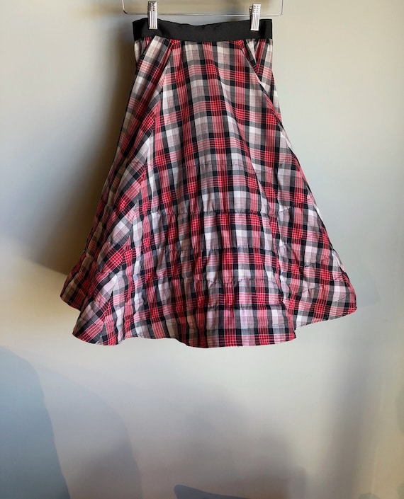 Plaid Petticoat 1950’s Skirt Youth size 10 - image 1