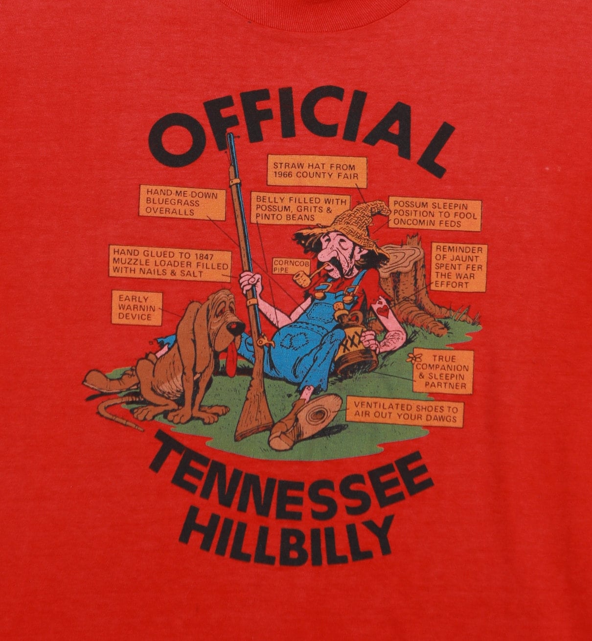Official Tennessee Hillbilly Graphic Vintage Tee - Etsy
