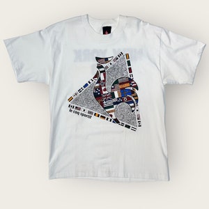 Le Coq Sportif New York 1993 Flags of the World Graphic Logo Tee image 1