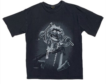 Vintage Animal! Jim Henson Muppet Authentic Vintage T-shirt - Vintage Printed Muppets T-shirt