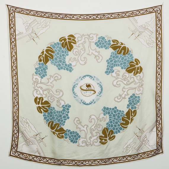 North African Print Silk Scarf - image 1