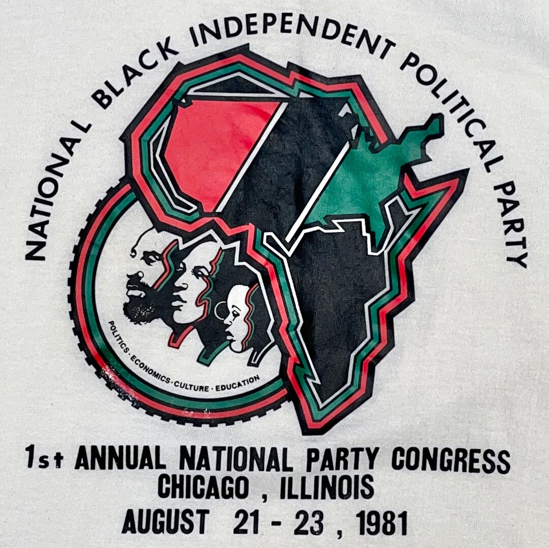 National Black Independent Political Party Ringer Tee 1981 - Etsy