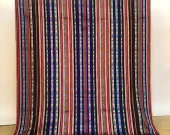 Strisce calde - Coperta tessuta vintage