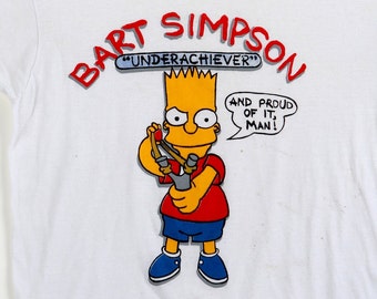 Bart Simpson "Underachiever" Vintage Graphic Tee