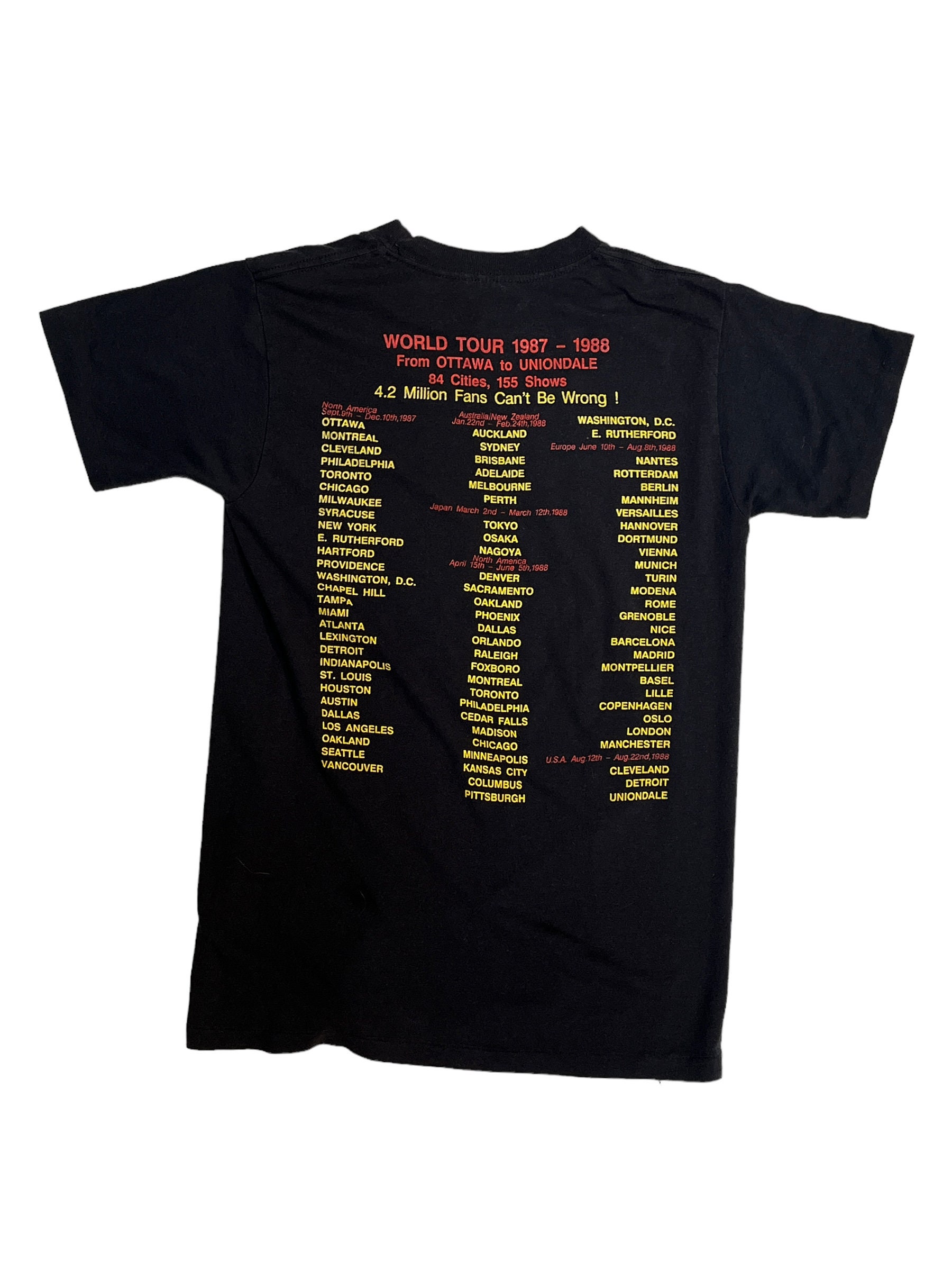 RARE 1987-1988 Pink Floyd World Tour Mint Condition T-shirt