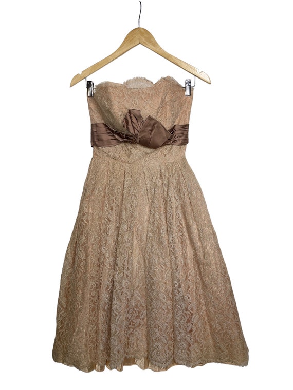 Creme Brulee Darling Lace Party Dress